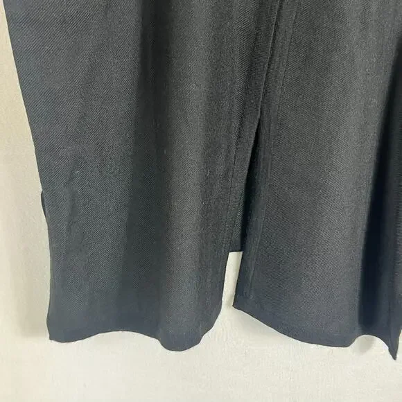 Cuyana Women's Size S M 100% Baby Alpaca Lagenlook Oversized Turtleneck Black